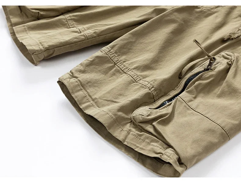 New Summer Men Cargo Shorts Mens Fashion Cotton Beach Multi Pocket Shorts Man Spring Casual Joggers Shorts Male Dropshipping