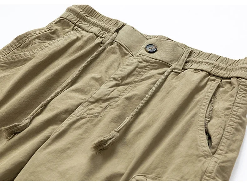 New Summer Men Cargo Shorts Mens Fashion Cotton Beach Multi Pocket Shorts Man Spring Casual Joggers Shorts Male Dropshipping