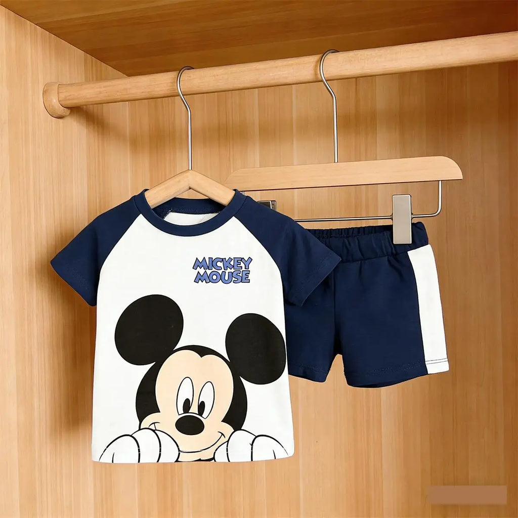 Lovely Tshirt+Shorts Two Piece Set 1-4Years Old Girls Boys Short-sleeved Outfits Toddler New Casual Sports Clothes Baby Clothes