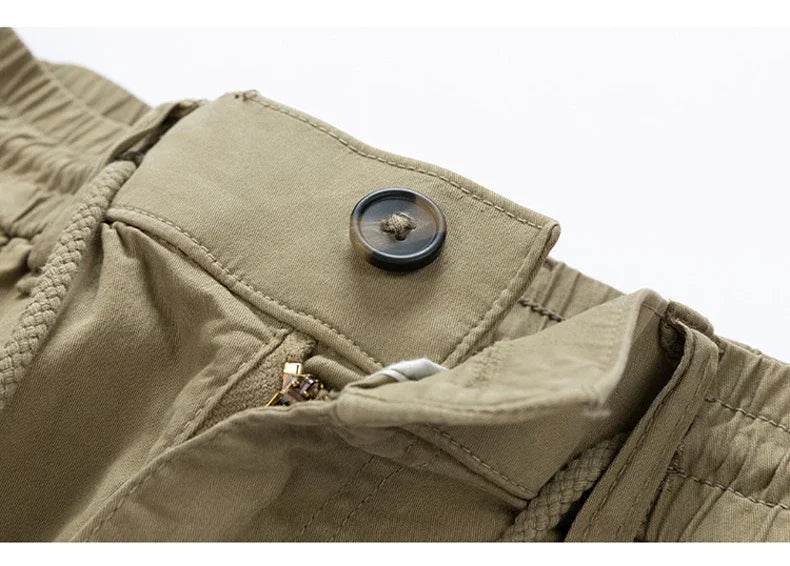 New Summer Men Cargo Shorts Mens Fashion Cotton Beach Multi Pocket Shorts Man Spring Casual Joggers Shorts Male Dropshipping