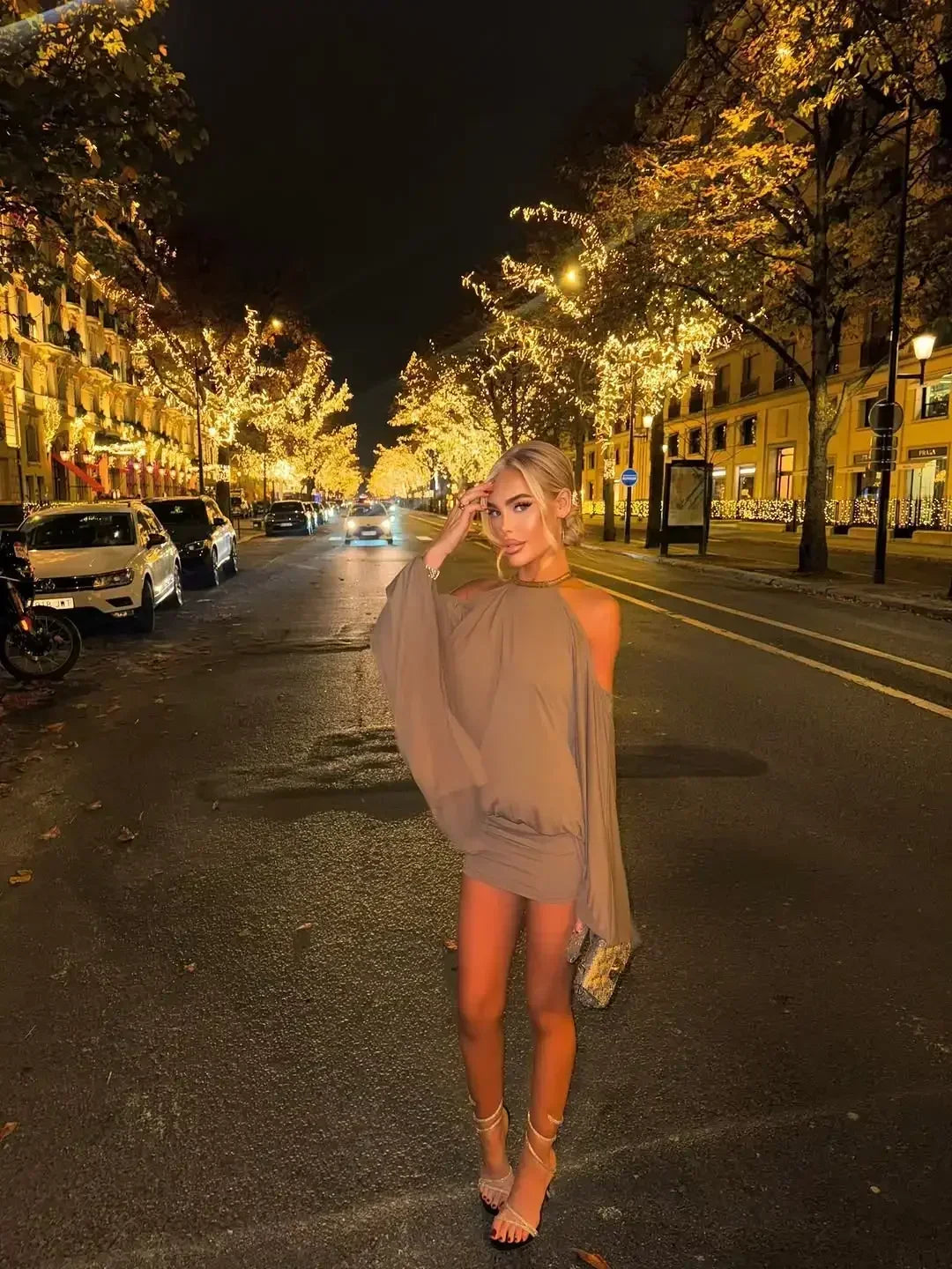 Chic Backless Batwing Sleeves Short Dress Women Sexy Solid Off Shoulder Hip Hugging Mini Dresses 2026 Spring Lady Vestidos New