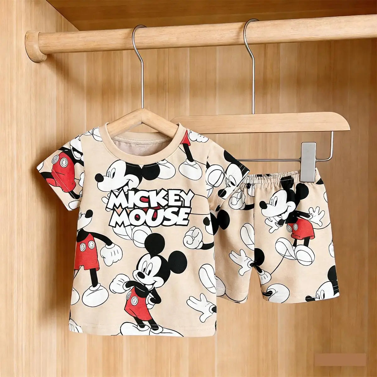 Lovely Tshirt+Shorts Two Piece Set 1-4Years Old Girls Boys Short-sleeved Outfits Toddler New Casual Sports Clothes Baby Clothes