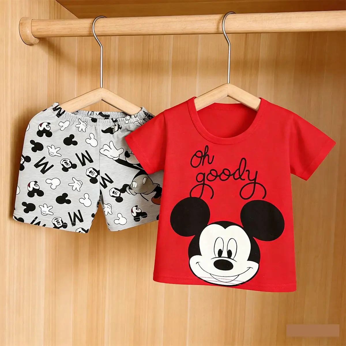 Lovely Tshirt+Shorts Two Piece Set 1-4Years Old Girls Boys Short-sleeved Outfits Toddler New Casual Sports Clothes Baby Clothes