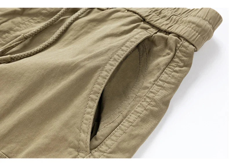 New Summer Men Cargo Shorts Mens Fashion Cotton Beach Multi Pocket Shorts Man Spring Casual Joggers Shorts Male Dropshipping