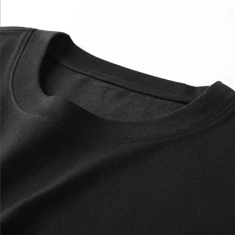 New 2025 Pure cotton luxury round-neck men's and women's short-sleeved T-shirts for Spring and Autumn