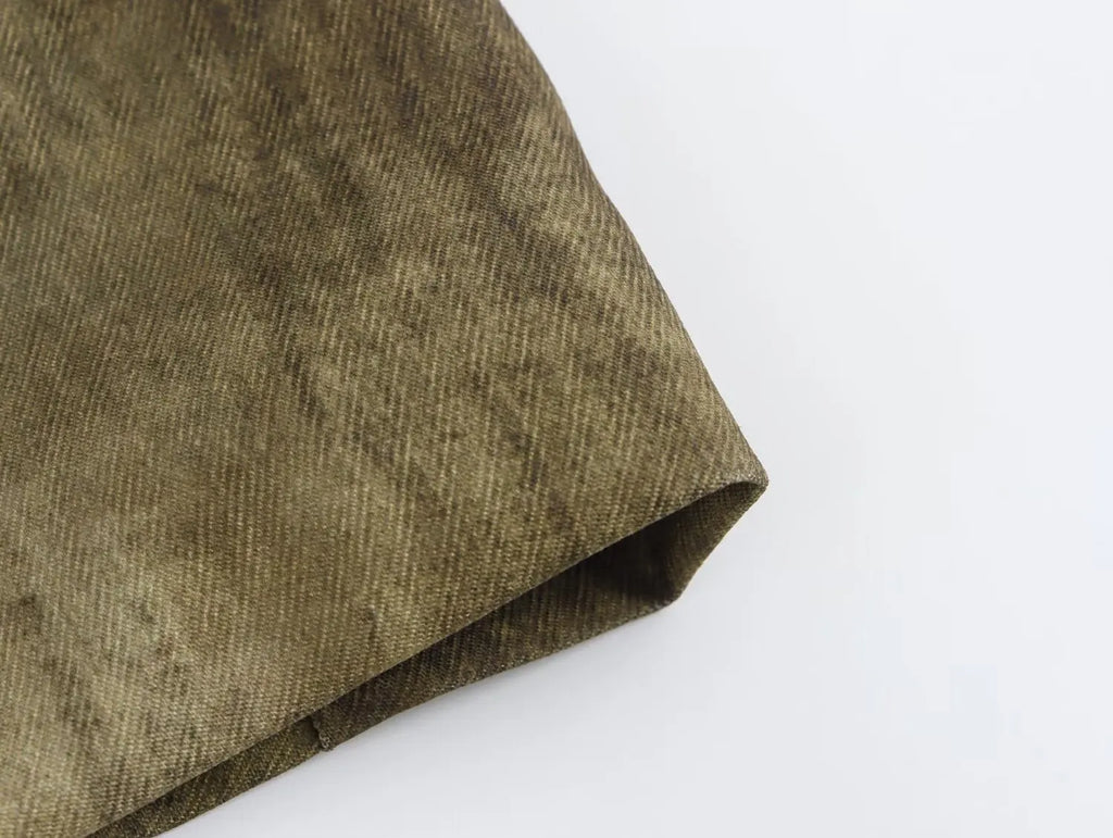 VTKW Halo Dyed Buttonless Lapel Design With High-quality 2025 Spring New Women's Blazer Versatile Long Suit Jacket