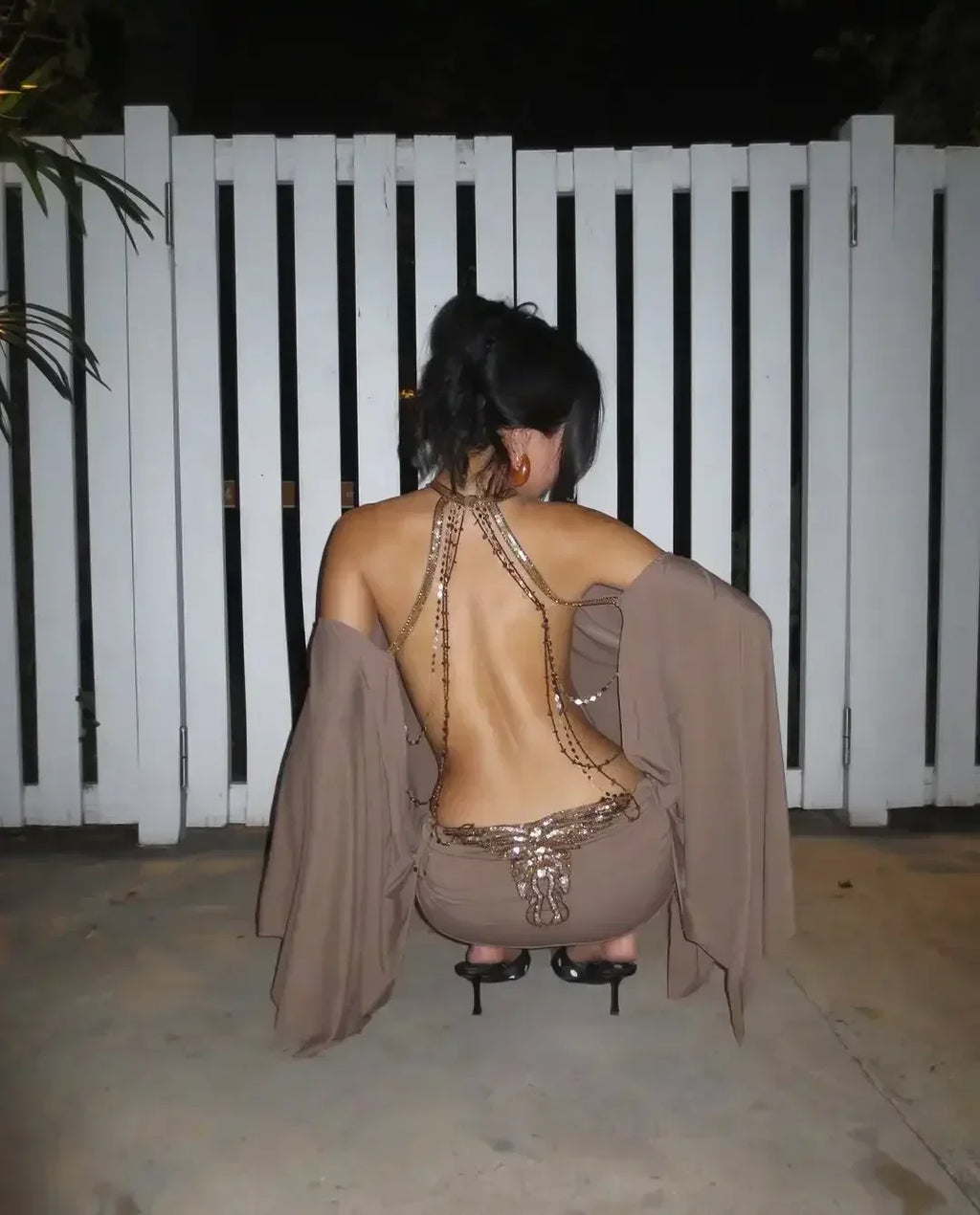 Chic Backless Batwing Sleeves Short Dress Women Sexy Solid Off Shoulder Hip Hugging Mini Dresses 2026 Spring Lady Vestidos New