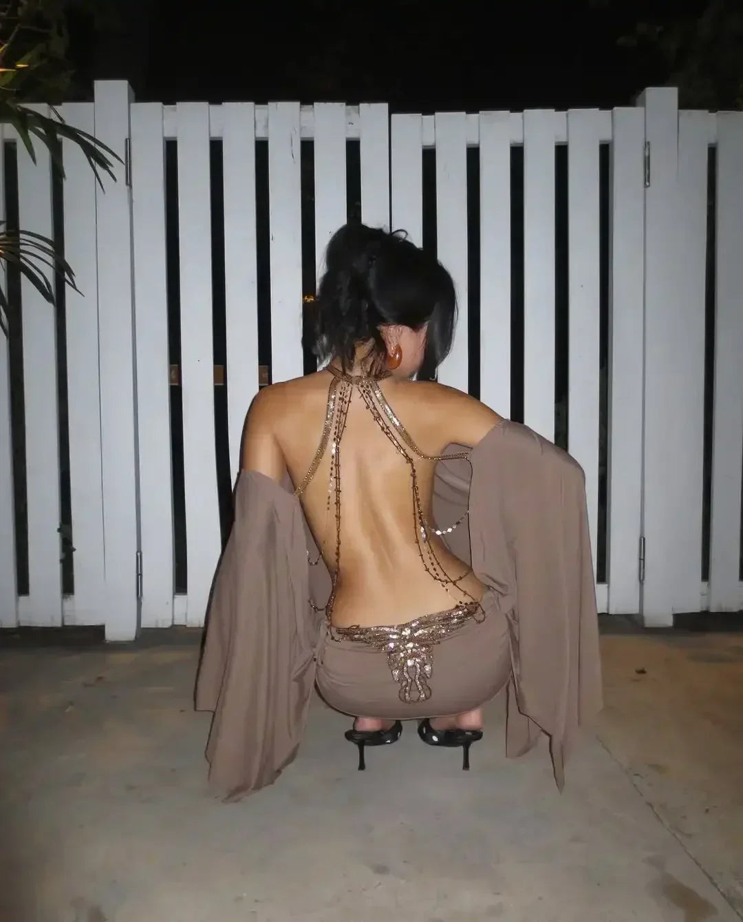 Chic Backless Batwing Sleeves Short Dress Women Sexy Solid Off Shoulder Hip Hugging Mini Dresses 2026 Spring Lady Vestidos New